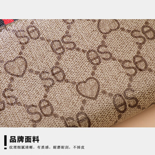 GIEVSZHE clutch bag, women's wallet, long style, new first-layer cowhide handbag, large-capacity coin purse, birthday gift for girlfriend, apricot color, ready for delivery on the same day, exquisite gift box