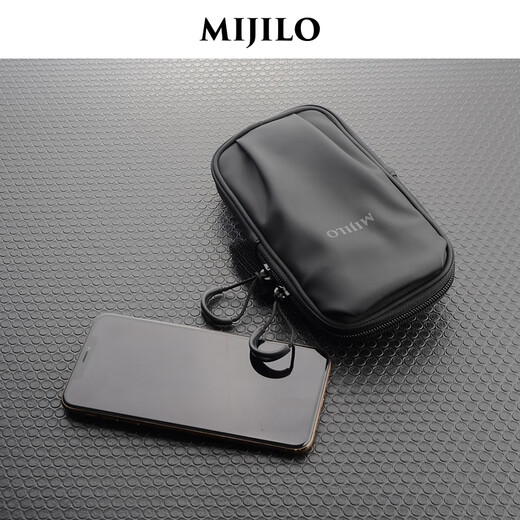 AGUACATE2025 running mobile phone arm bag men's and women's sports arm sleeve Apple 17 universal waterproof fitness arm bag wrist bag black