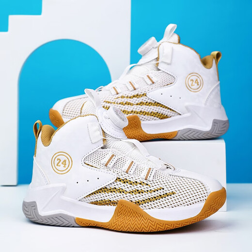 Hongxing Tong Ke Marke gebrochener Code Kobe Gedenkversion Basketballschuhe für Männer Teenager High-Top Air-Kissen nicht rutschernde atmungsaktive AJ Limited Edition 3527 Blau 3527 Blau 35 Größe