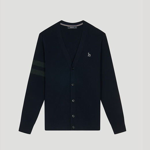 Munas de suéter para hombres de Hazzys Men's Spring y Autumn Mangas de lana en V de lana en v