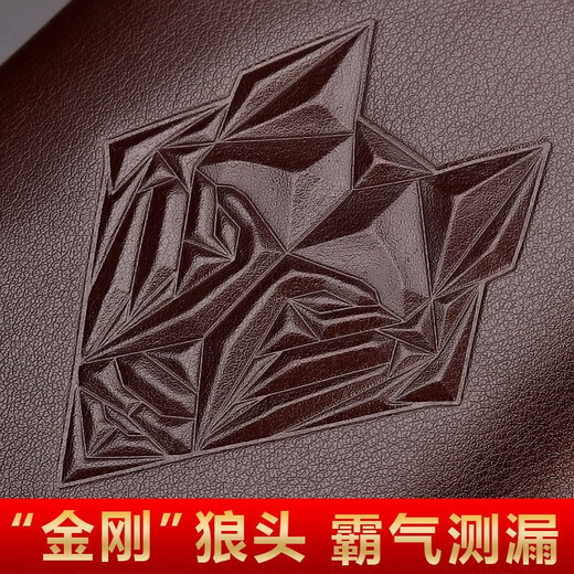 
Seven Wolves official website handbag double zipper mobile phone bag for men's head layer soft leather clutch business large capacity wallet handbag wristband large size