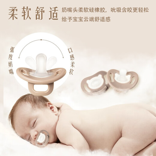 Pigeon pacifier silicone pacifier L size 6-18 months (simple style) with storage box N1017