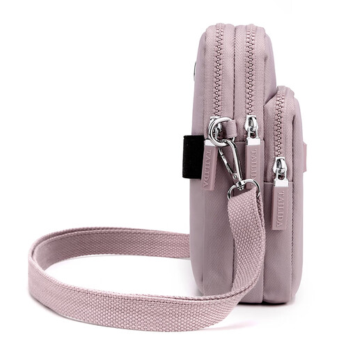 Zailu wrist bag mobile phone wrist bag running mobile phone arm bag summer running sports arm bag mobile phone bag single shoulder oblique light purple