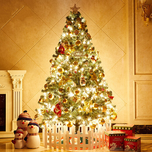 Abaoli Christmas Tree Set Christmas Decorations Shopping Mall Shop Hotel Home Christmas Scene 1.8 Meter Luxury Encryption