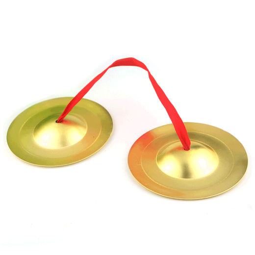 铜镲儿童三句半道具铜锣鼓镲套装幼儿园打击乐器铜擦3句半 铜锣_(直径15厘米)A款