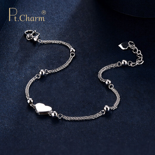 Pt.Charm new product pt950 platinum bracelet for women platinum bracelet ins niche design platinum bracelet as a holiday gift for your girlfriend. If it is not in stock, it can be customized. Take 4g as an example