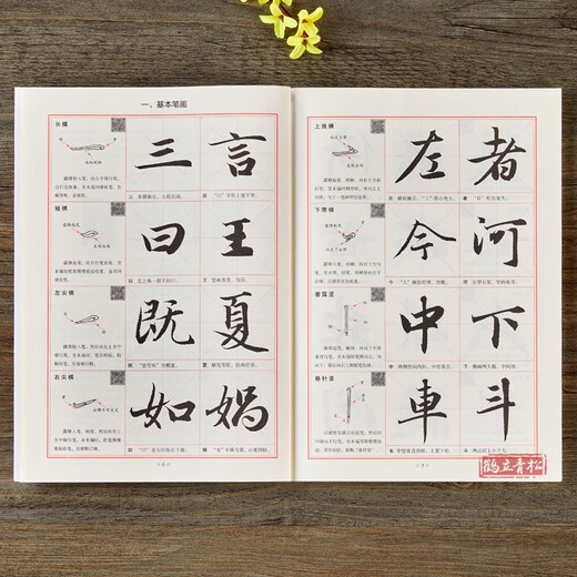 Zhao Mengfu Zhao Ti's running script introductory tutorial, running script introductory tutorial, basic training book, basic strokes, radicals, font structure, stroke by stroke analysis, brush calligraphy copybook, Beijing Sports University Press
