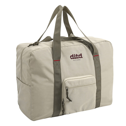 DITD DESIGN IN THE DESIGN Hand-held travel bag for women, large-capacity storage bag, foldable, lightweight, pull-rod boarding short-distance luggage bag ZL-02, khaki 40L large