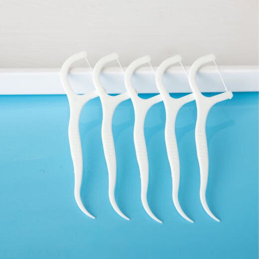 联氏迪科  细滑圆线护理牙线棒剔牙签清洁齿缝家庭装便捷凑单 高分子牙线【一盒50支】