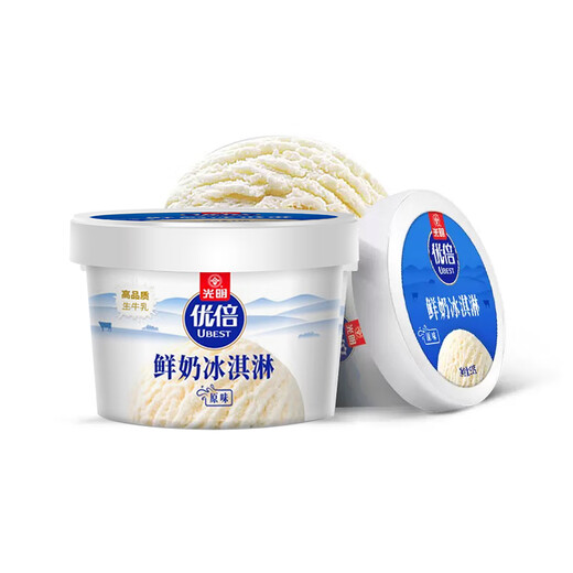 Guangming Brand Excellent Milk Ice Cream 90g 4 cups (original flavor*2 cups+Longjing flavor*1 cup+Dahongpao*1 cup)