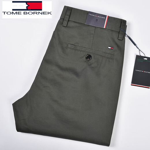 Tommy Hee Kelly Tommy Tommy Casual Hosen Herren Sommer Dünn 2024 Neue Straight Business Hosen Lange Hosen Männer 9901 Khaki + 7701 Marine Blue 2 33