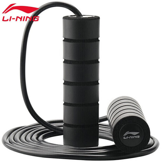 Li Ning skipping rope, adult high school entrance examination skipping rope, primary school student skipping rope, sports examination special thickening rope thick grip handle for men and women, children's sports fat, professional training fitness equipment 714