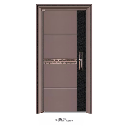 Zhuolan stainless steel Korean door household ventilation door middle door single-open anti-theft door ventilation double door sincere model 980x2200mm