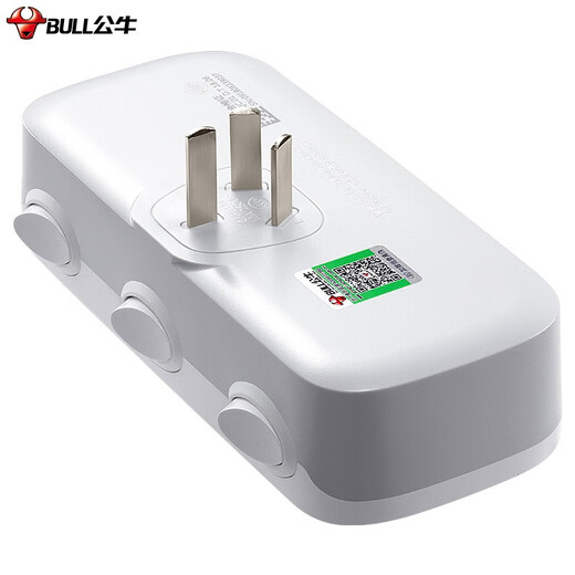 Bull (BULL) Bull (BULL) plug strip multi-function socket one-turn multiple/protection door socket power conversion plug extension converter one-turn three-point control GN-9333