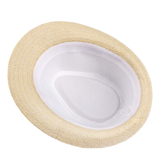 Kamilong 2023 new Korean hat Men's summer linen sun hat Topper Sun protection hat Outdoor women's straw hat White M(56-58cm)