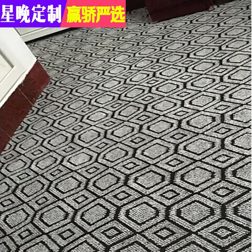 Star night carpet bedroom rental living room full carpet household large area full carpet office commercial thickened and cuttable smoke gray solid color 3 meters wide * 3 meters long
