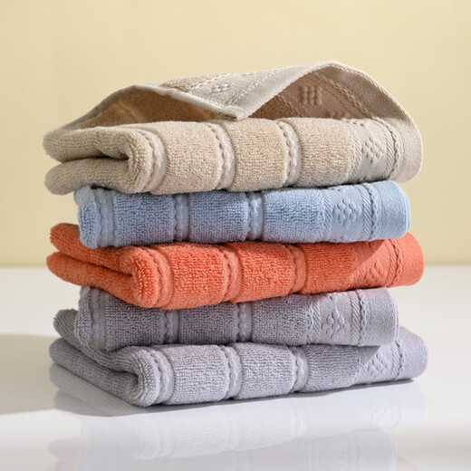 Ctdma pure cotton towel face towel for all seasons, adult men and women, absorbent and lint-free face towel, holiday gift towel, absorbent and soft, one orange