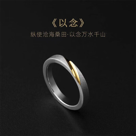 Banidier (Yin Nian) ring men's trendy Korean version men's single student index finger ring female couple's tail ring gift for boyfriend, one men's model (the opening can be adjusted in size)