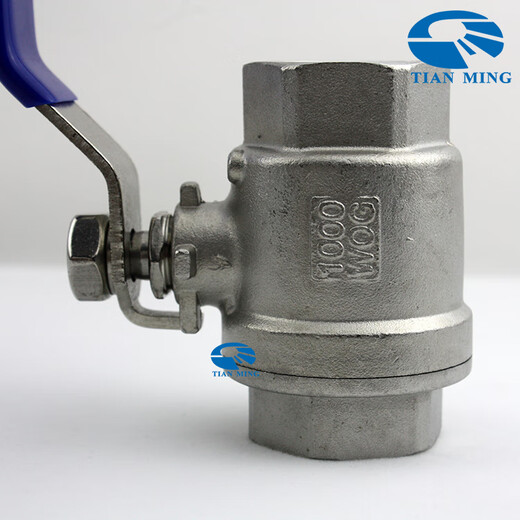 3042PC two-piece ball valve NPT thread internal thread straight thread G stainless steel two-piece Q11F soft seal 304 NPT1/4 DN8 L=51mm 19