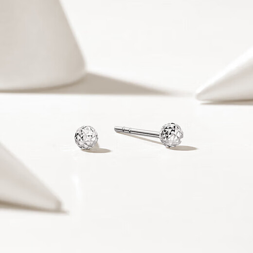 Trendy Acer modern PT950 platinum earrings for women, fashionable commuting, birthday gift for girlfriend, priced, one pair, about 0.6g