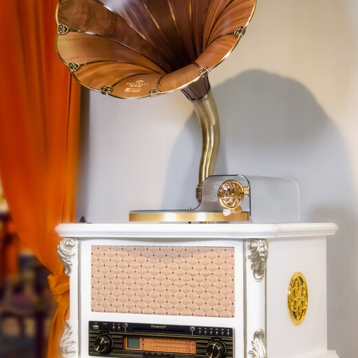 Fennessy gramophone dust cover dust protection cover double use vinyl display stand dust protection white