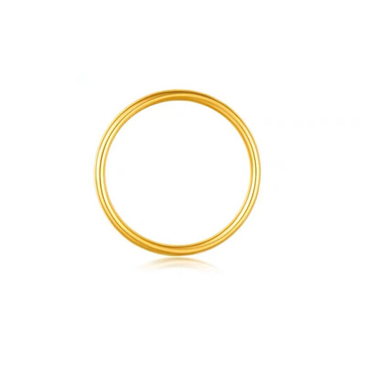 Jin Xiaoxiu gold ring Sansheng Sanshi pure gold 999 smooth plain ring classic strip ring fashion gift for girlfriend 1g, if the gold is heavy, return the less and make up, smooth ring ring No. 11 ring