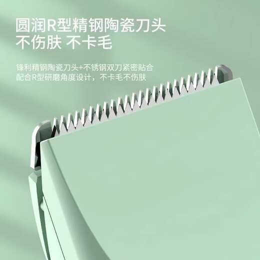 Paike Pet Electric Clipper, Dog Hair Shaving Kit, Cat Nail Clipper, Dog Hair Professional Shaving Machine, High Power Green - 2-in-1 Host + Foot Shaving