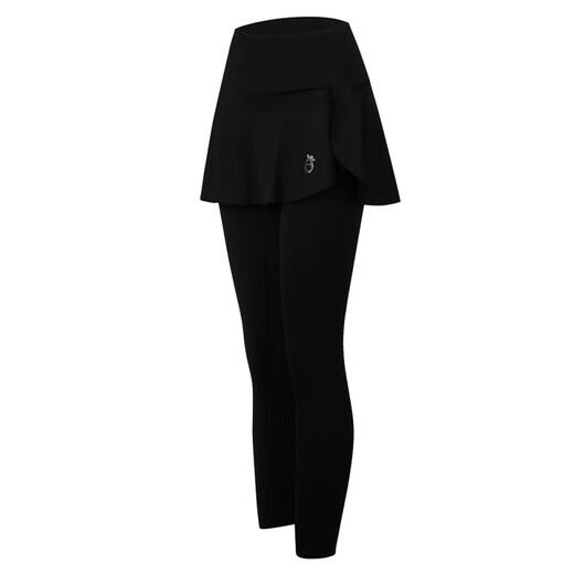 KEJIMITAO fake two-piece fitness pants for women, tight-fitting large size running sports culottes, badminton trousers, quick-drying yoga pants, shorts and culottes XL