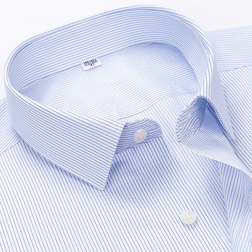 Charliedes DP Algodón de algodón sin planchar camisa de manga larga Hombres Menores de color sólido Uso formal de trabajo Camisa de base versátil casual Hombres 795 Lange [DP Algodón Garma sin planchar] 3xl 43 Tamaño [Recomendado 170-180Jin [Jin iguala 0.5 kg]]
