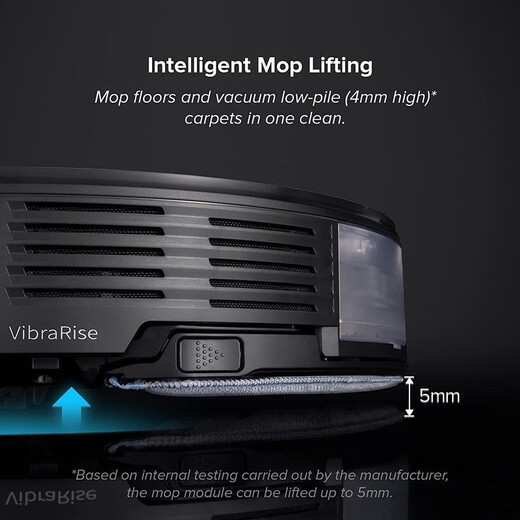 Roborock S7+ sweeping robot and sonic mop with self-empty base, automatic lifting mop, ultrasonic carpet detection, black