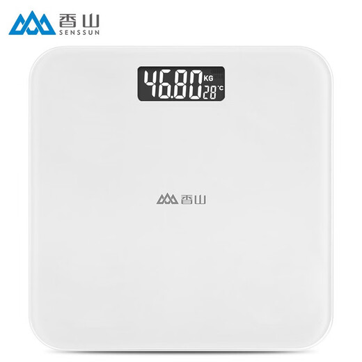 Xiangshan body weight scale electronic human body household accurate weighing scale high-precision human body scale healthy weight loss scale large scale surface white battery model