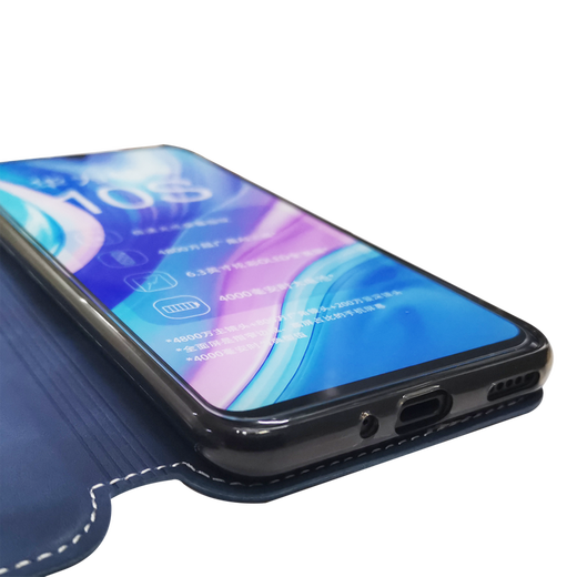 Jin Mingpin Huawei наслаждается мобильным корпусом 10S Flip AQM-AL00 Скрытая магнитная всасывающая крышка мягкая сторона полностью включала в себя силиконовая линия автомобильной линии, защищающаяся от палаты, кожаные корпусы мужчины и женщины, наслаждающиеся черными 10S с полным экраном, смягченной пленкой