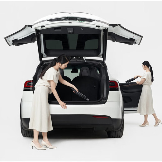 (cleanfly) Cleanfly H2 car vacuum cleaner with large suction power 16800pa Xiaomi Youpin wireless handheld wet and dry high-speed brushless motor vacuum cleaner for home and car white luxury set