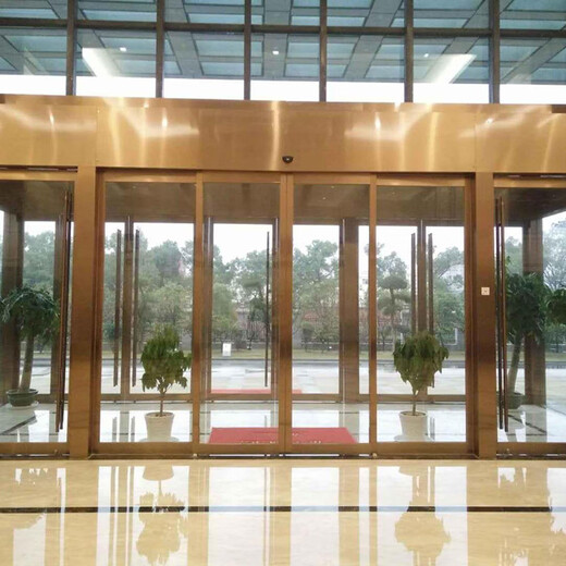 Face fingerprint password swipe card glass sensor door office building shopping mall hotel automatic sensor glass door manufacturer gray