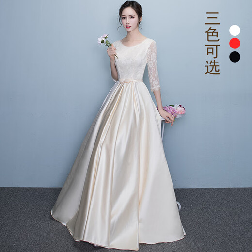 You can wear a cocktail dress at the Timochi annual meeting. Black cocktail dress for evening ladies. Slim and long banquet choir performance dress. Burgundy long S.