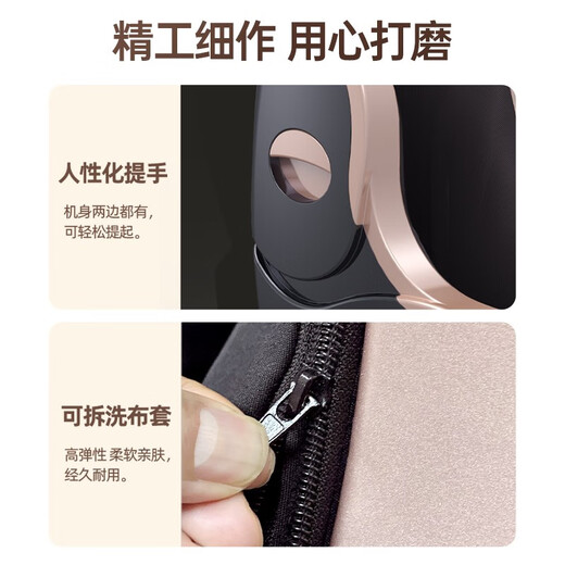 AUX foot massage machine, leg massager, kneading and heating, multifunctional foot massager, holiday gift for parents, champagne gold, foot massage + dual purpose for legs and feet + multi-frequency vibration + warm air heating