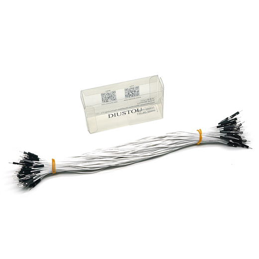 Throwing stones 1P rehearsal DuPont wire 26AWG silicone insulated wire High temperature resistant electronic wire Experimental supplies 100 wires in a bundle 20cm wire length 100 wires/piece White 30cm female to female