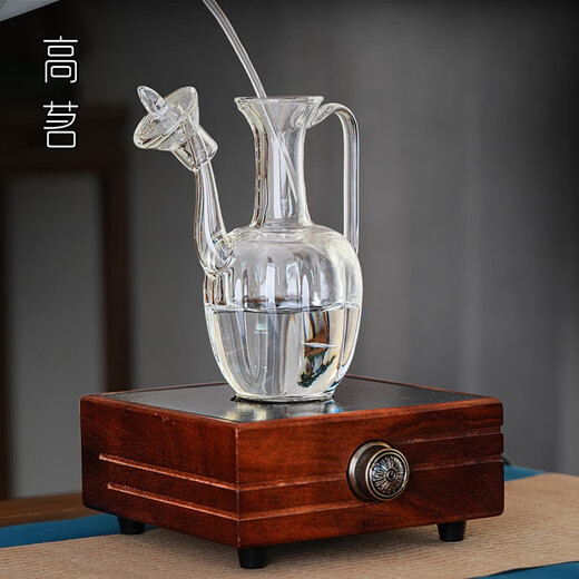 Gaoming Xiaoqinggan special teapot glass high temperature resistant tea boiler electric ceramic stove kettle tea set high-end household 550ml imitation Song Dynasty teapot