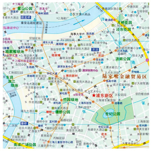 2025 New Shanghai Map, Shanghai Transportation and Tourism Map, Shanghai City Map, Bus and Subway Tourism Map, City Street Detailed Map