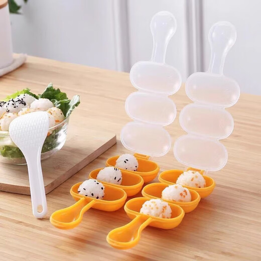 Jackino baby rice ball mold shake shake rice ball artifact sushi tool abrasive sushi mold seven-piece set