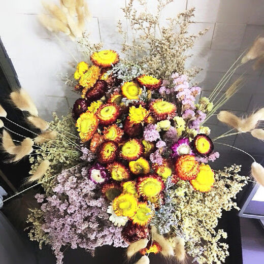 AIMAN natural wheat ears dried flower bouquet for new store opening barley gift living room pastoral decoration photography props lavender bouquet