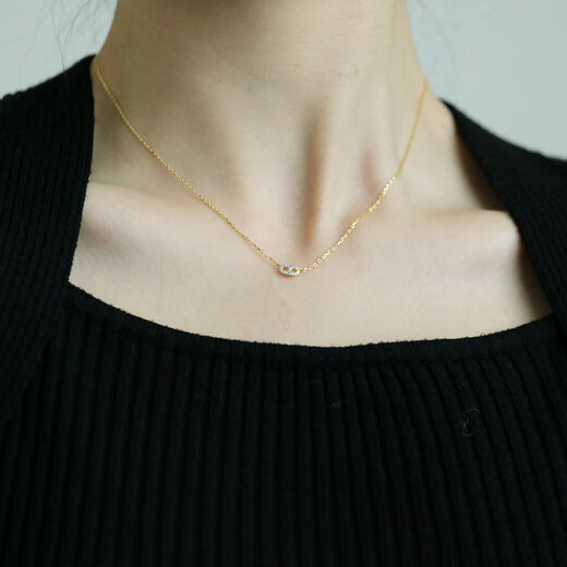 AGATHA/Aijiasha pig nose silver necklace for women, birthday gift for girlfriend and best friend, high-end pendant, gold