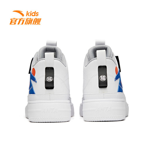 ANTA (ANTA) children's men's and women's shoes for medium and large children 2021 sports shoes and sneakers A332118010 ANTA white/blue/fog gray-1/38