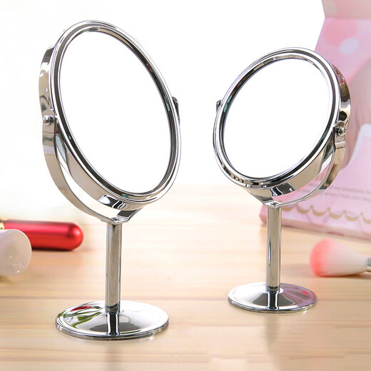 50x double-sided high-definition desktop magnifying mirror 50x30 cleaning pore picking makeup mirror desktop double-sided one round 3-inch