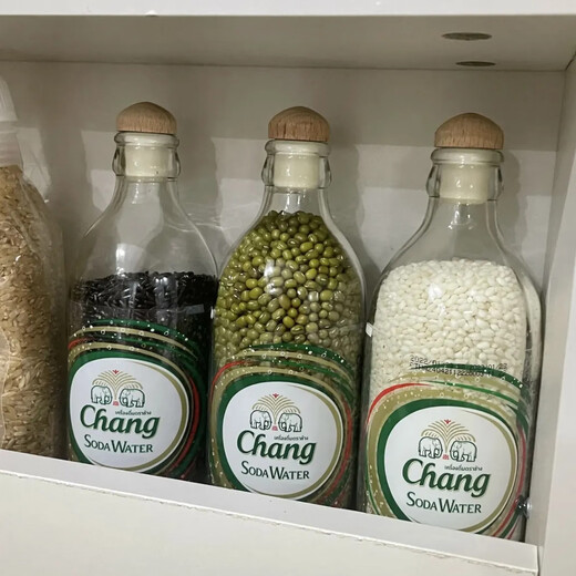 Jijia Elephant Soda Water Bottle Stopper Perrier Sparkling Water Grain Storage Glass Bottle Universal Beech Wood Stopper Mushroom Stopper 6 Free Funnel