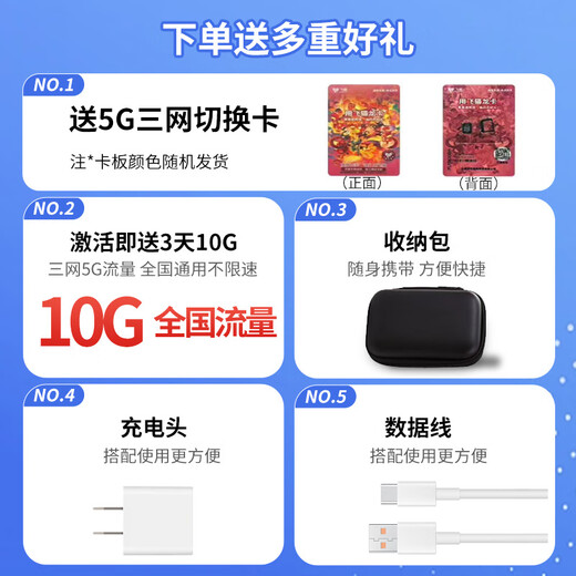 ZTE 5G portátil wifi6 enrutador móvil mifi4g tarjeta de red inalámbrica portátil montada en camión CPE banda ancha inalámbrica MU5002 ZTE F50+ paquete anual de red única 5G disfruta de 1500G por mes