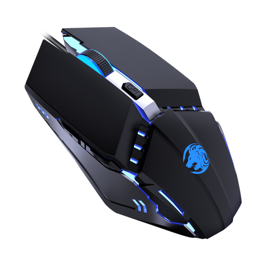 前行者机械手3代静音电竞游戏有线鼠标台式电脑笔记本外接网吧家用宏编程机械鼠标办公绝地求生cf外设 YX110科技黑鼠标【有声宏编程冲量版】