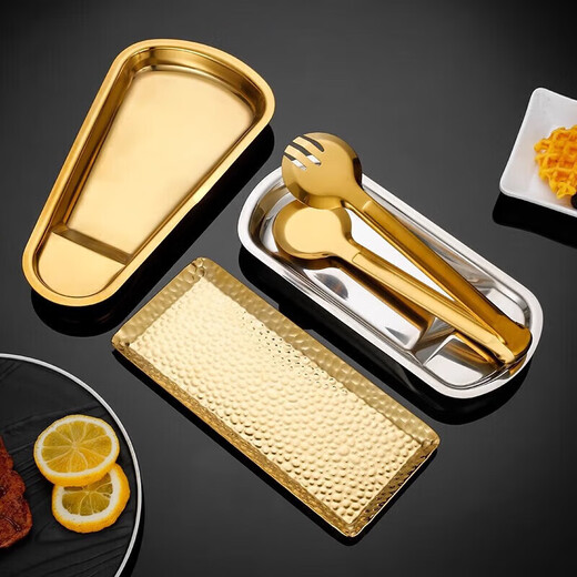 Danshi Zhiyuan hotel buffet meal clip stainless steel food clip food clip stainless steel semi-circle half-tooth clip