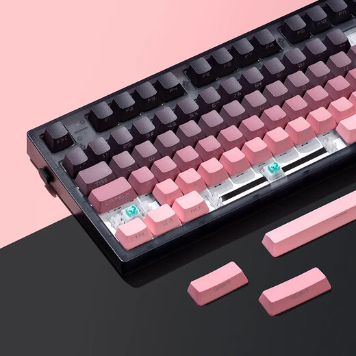 Belly Spirit Mk870pro Blackberry Side Gravur Mechanische Tastatur Bluetooth Wired Wireless Customized Computer Game Silent Office [Single Mode] Obsidian Pro + Blackberry Side Gravur Tea Scroll 87 Tasten