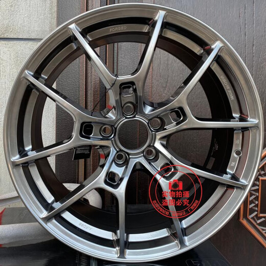 天南兄弟 TNBROTHERS适用17/18/19寸思域奥迪迈腾锐志K5菲斯塔雅阁天籁索八名爵铝轮毂 酒红色 691款电镀银 18X8J